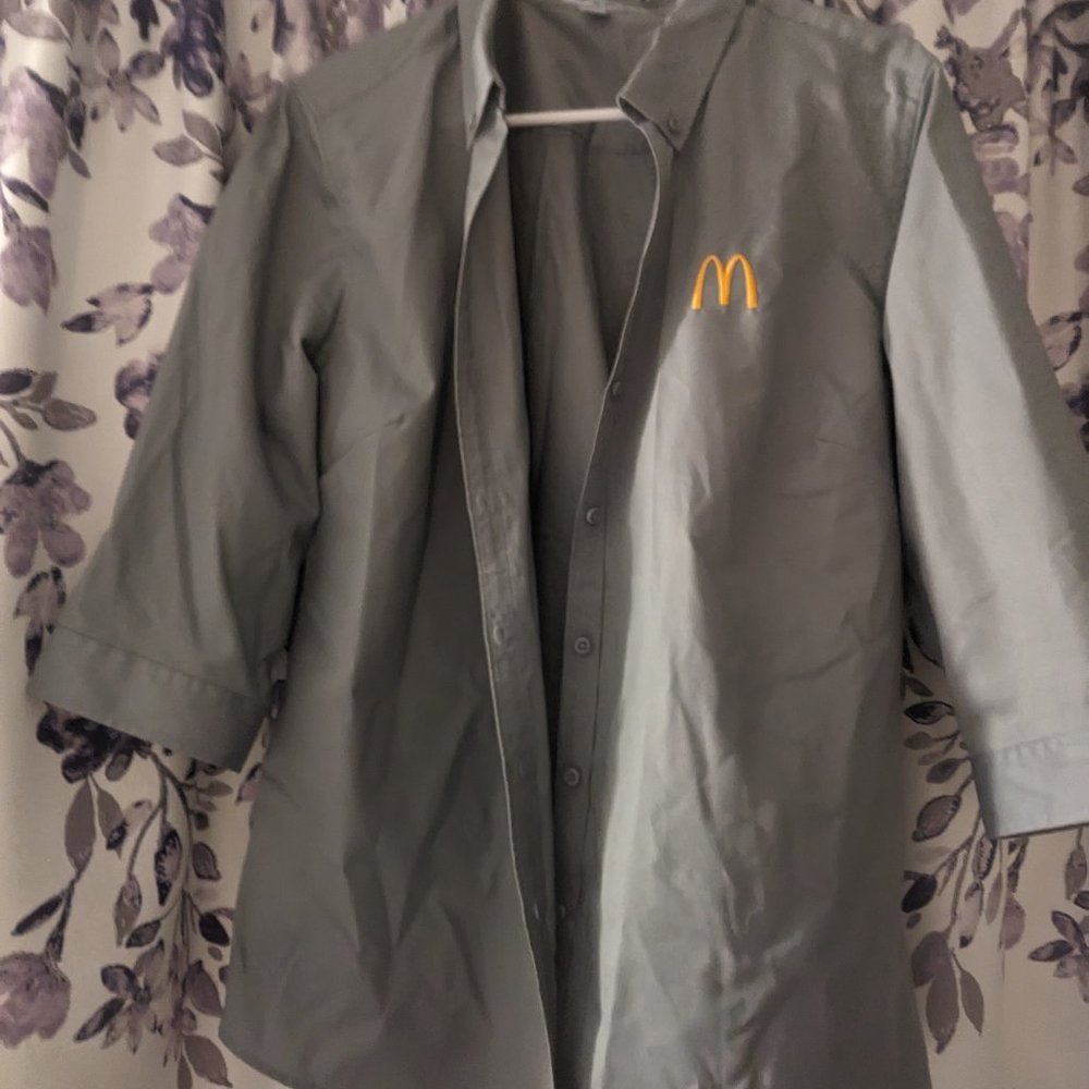McDonald's women's general manager button up and down